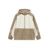 Li Ning Color Block Water Resistant Loose Fit Sports Jacket Men Jacket Fog-Khaki Light-Chestnut-Brown AFDT637-3