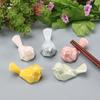 Ceramic Bird Chopstick Rest Holder High Temperature Resistance Handcrafted Pen Holder Small Ornament Bonsai Pot Plants Kitchen Decor