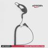 2.5mm Single-Ear Hook Intercom Headset with Coiled Wire & External Microphone
