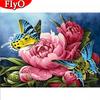 5D DIY Diamond Painting Peony Rhinestone Kit Diamond Embroidery Flower Mosaic Butterfly Cross Stitch Handmade Gift