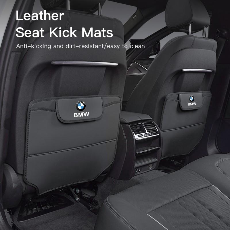 2Pcs Car Seats Leather Anti Kick Pad Seat Protection Cushion Sticker For BMW X1 X2 X3 X5 X4 X6 X7 iX3 F20 F10 F07 E70 E46 E90 E9