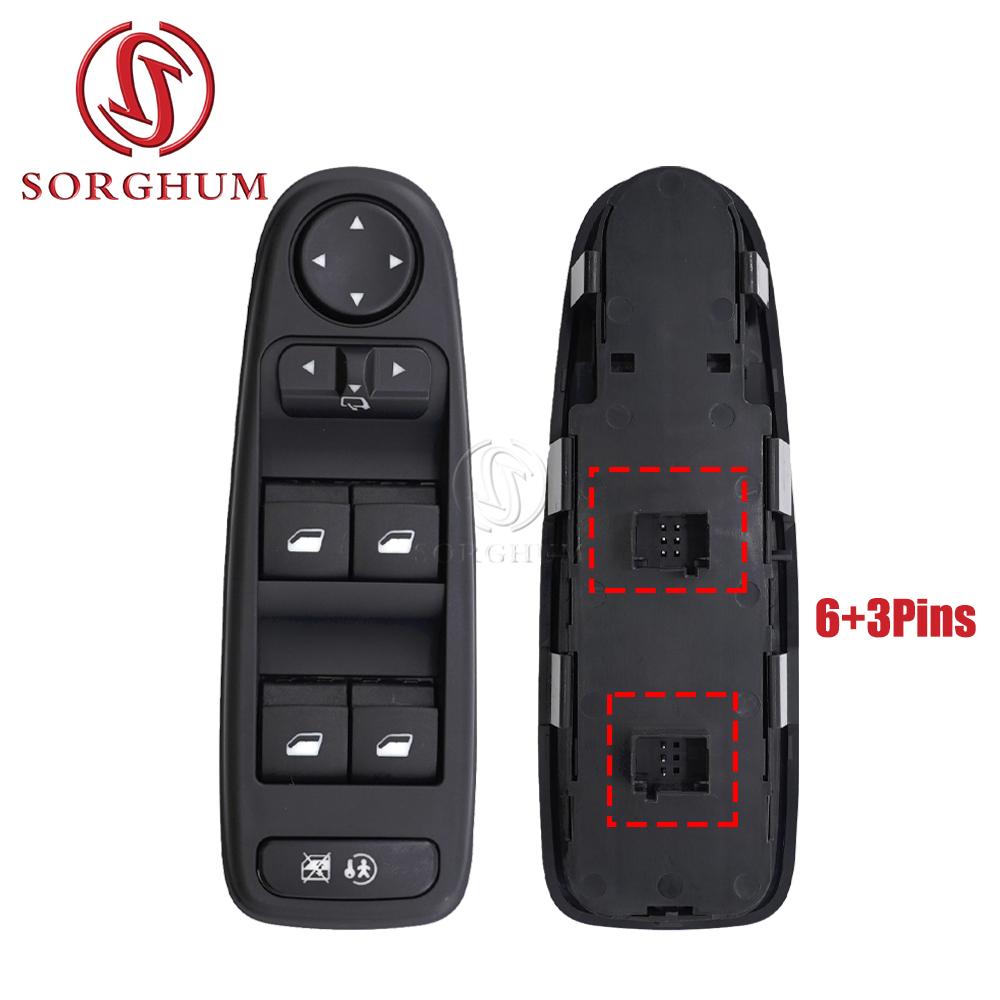 SORGHUM 6554YH For Citroen C4 Grand Picasso 2007-2014 Master Electric Power Window Control Switch 6554.YH Mirror Control Button
