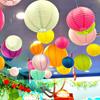 DIY Wedding Round Paper Lanterns Mid Autumn Festive Lanterns Hanging Lanterns Paper Lamp Ball