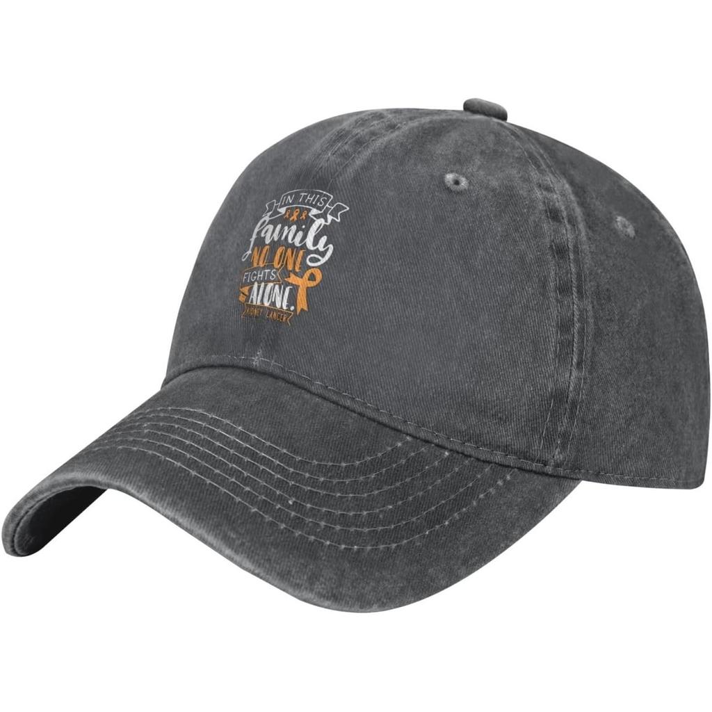 Kidney Cancer Awareness Baseball Cap Washed Cotton Adjustable Sun Hat for Adults