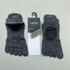Cotton Toe-Separating Yoga Socks Pilates Barre Dance Fitness Non-Slip Grip Short Cuff Unisex