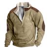 Spring And  Men's Standing Collar Sweatshirt Is Outdoor Casual Sweaters Tops