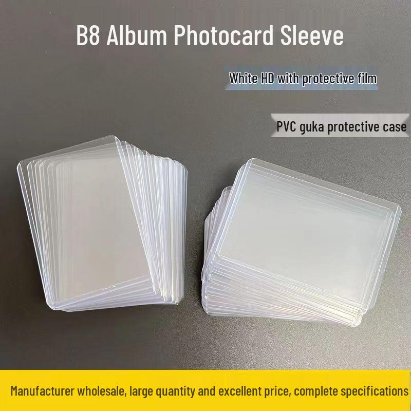 Прозрачный двусторонний чехол B8 для фотокарточек 3 дюйма для защиты маленьких карт
