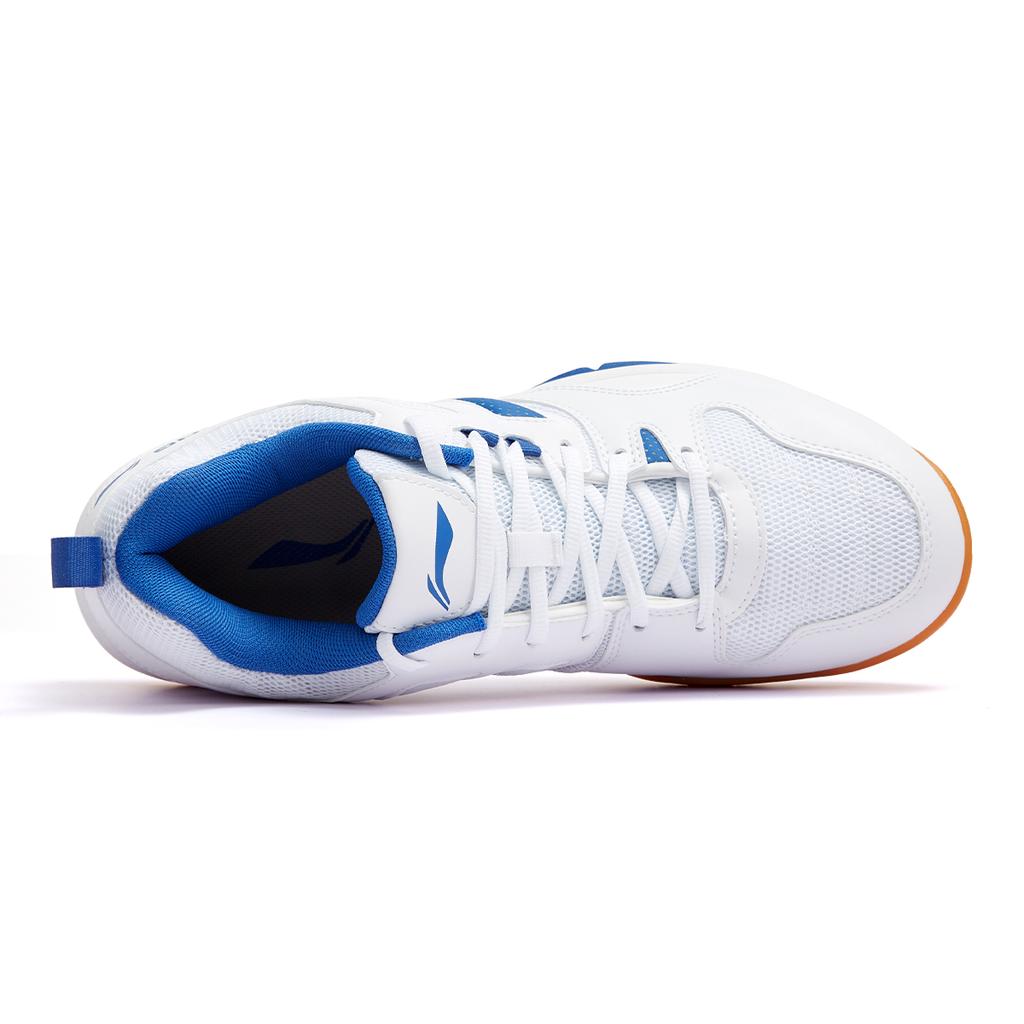 Li Ning Ace Нескользящие износостойкие низкие бадминтонные кроссовки унисекс Белые AYTQ027-6