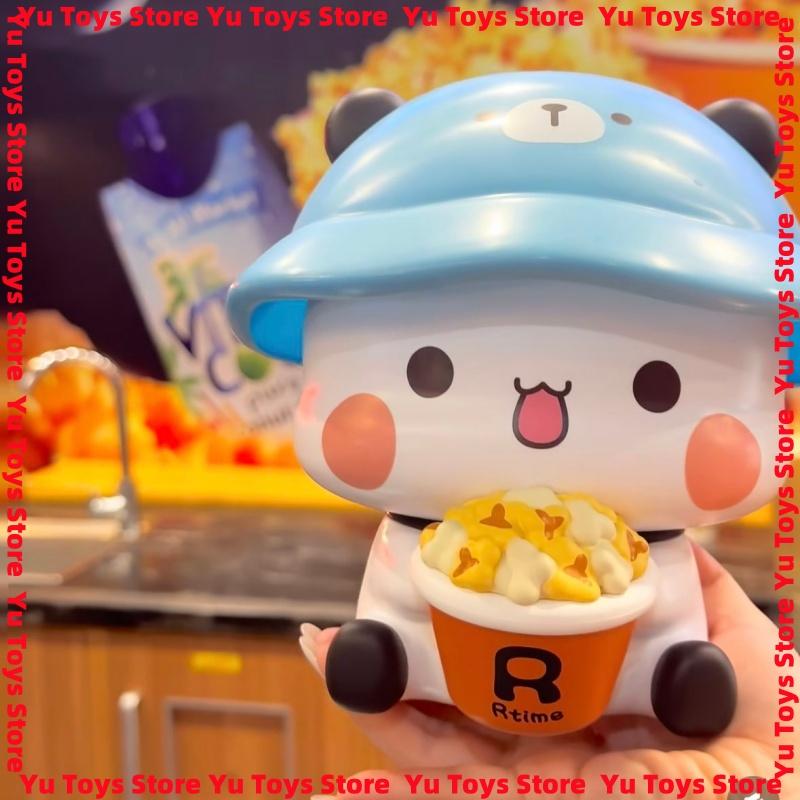 Official Yier And Bubu PopcornShaped Bucket Action Figure Trendy Doll Garage Kit Desktop Ornament Toy Girl Birthday Gift