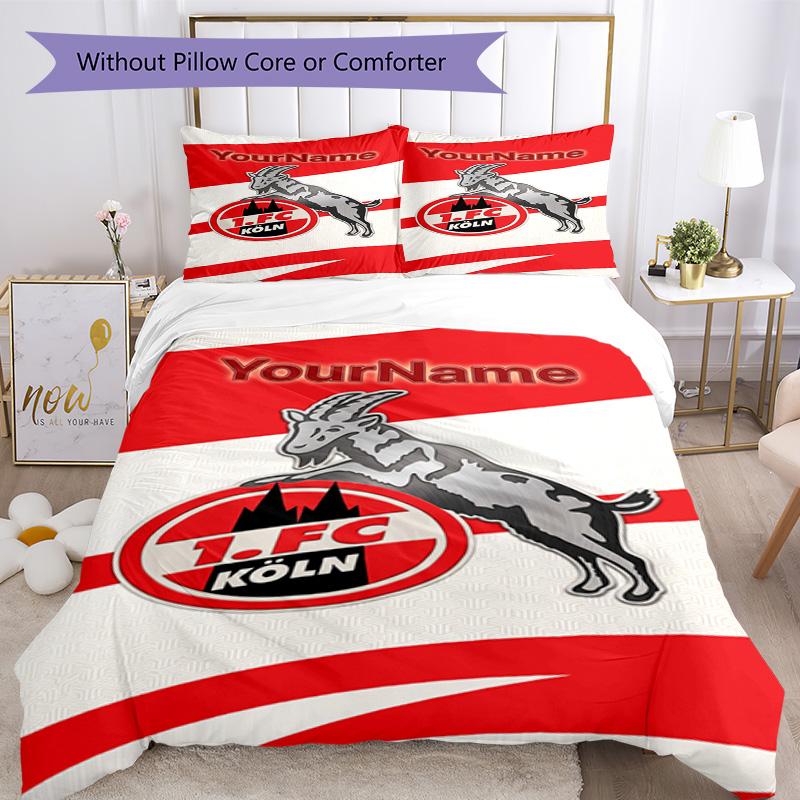 Rb Leipzig Customize Your Name Bedding Set Breathable Duvet Cover With Pillowcases Decorative Bed Linen For Bedroom Home Decoration Birthday Gift