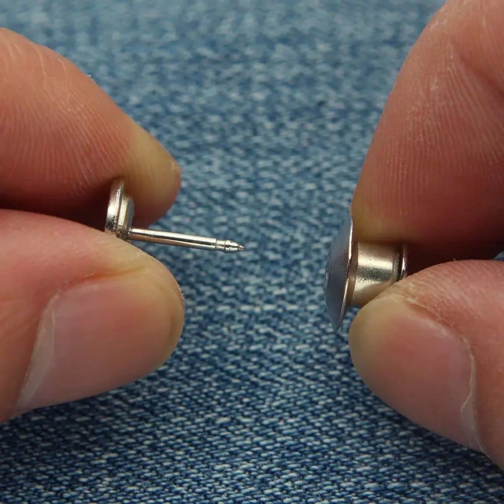 1 комплект регулируемой джинсовой пряжки, бесшовные брюки, талия, пуговица для одежды, без гвоздей, многоразовый артефакт для снятия, невидимая талия