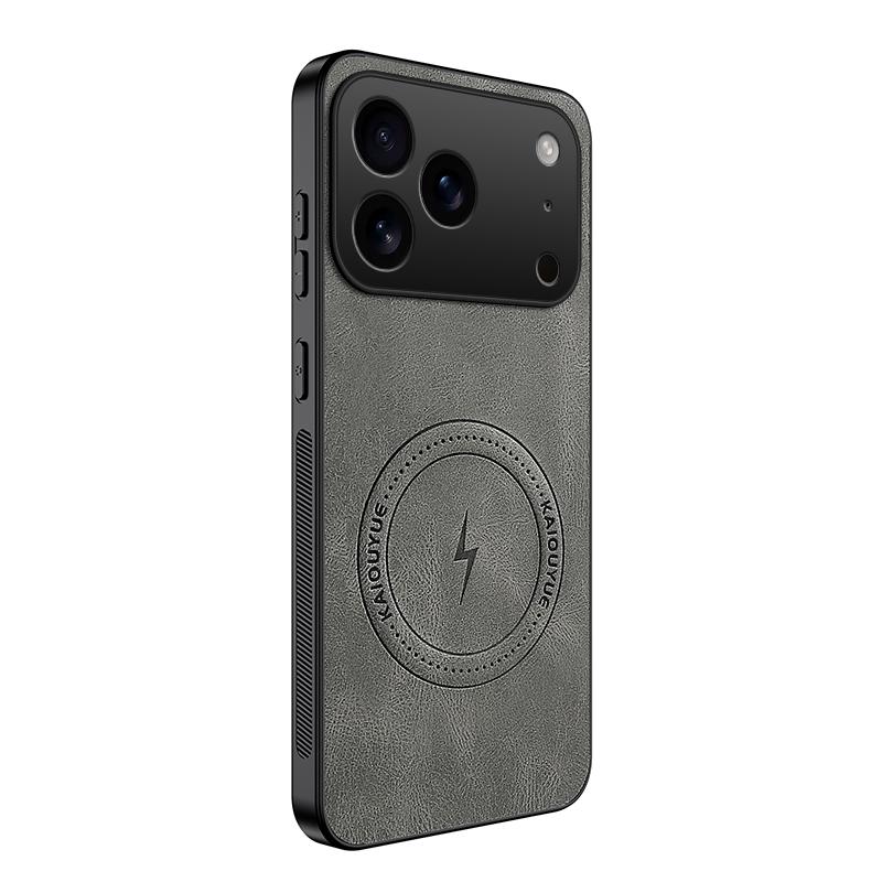 Роскошный кожаный магнитный чехол для iPhone 17 Pro для iPhone 17 Pro Беспроводная зарядка Противоударная накладка-бампер Чехлы 17 Pro