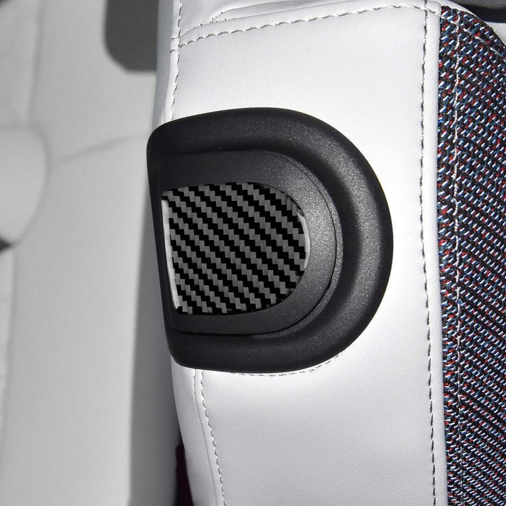 AIRSPEED Carbon Fiber Interior Accessories for Mini Cooper F66 F67 Car Seat Back Handle Decorative Cover Stylish Interior Tape Included 2024-2025,