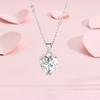 Love Pendant Women's Fashion Light Luxury Flash Diamond Love Zircon Pendant Necklace Women