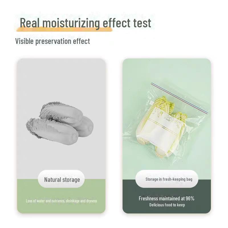 Food-Grade Sealed Ziplock Bag for Refrigerator Storage, Thick and Durable.