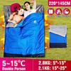 [5 ℃ -15 ℃ / 41F-59F, для двух человек] Спальный мешок для кемпинга Легкий комфортный хлопок с компрессионным мешком на 4 сезона Кемпинг Туризм Трекинг На открытом воздухе