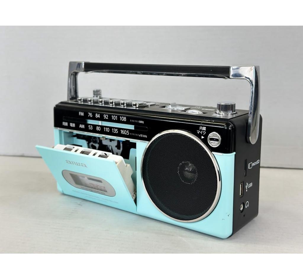 AIWA Радиокассетный плеер RCP3 Пастельно-зеленый 4 батарейки D в комплекте Тканевый набор Аудио-G GAA4-RCP0003(PG)