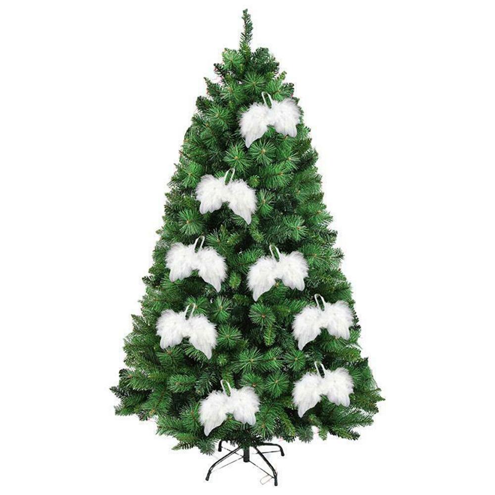 10pc White Feather Wing Halloween Cosplay Angel Wings Christmas Home Party Wedding Ornament Baby Photo Prop Dress Deocr Costura