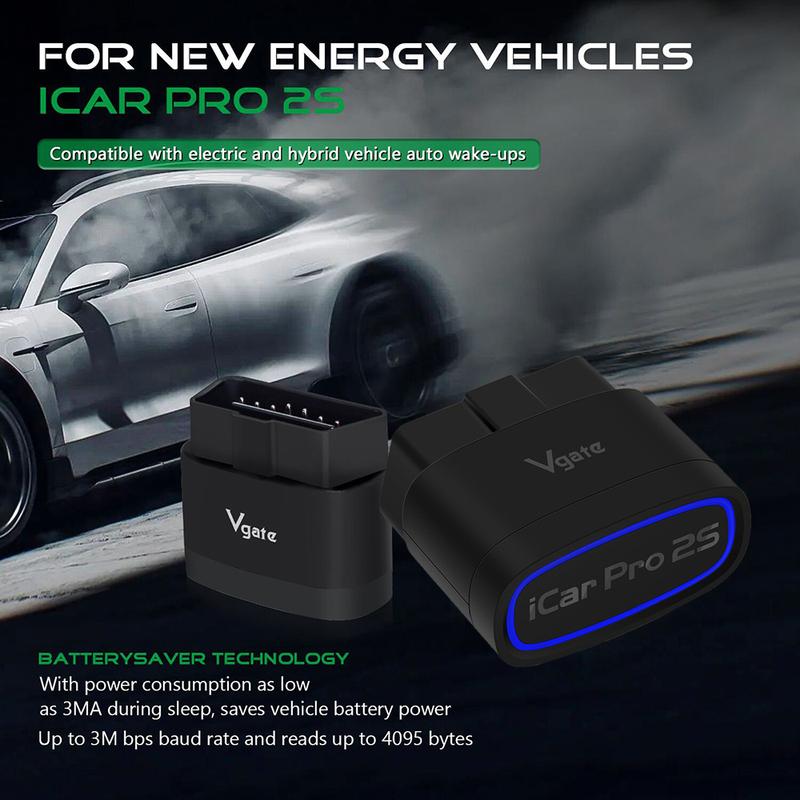Vgate iCar Pro 2S Диагностический инструмент OBD2 ELM327 Bluetooth 5.2 Автосканер Поддержка Android/IOS V2.3 Автосканер