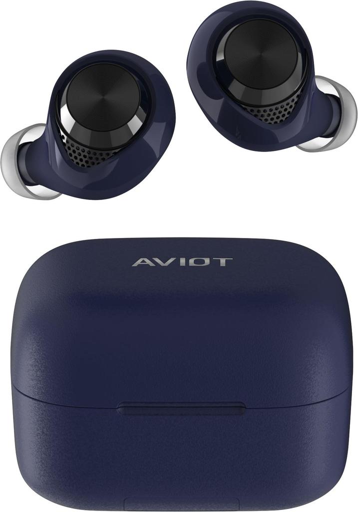 AVIOT High Resolution Compatible Completely Wireless Earphones Bluetooth Up To 70 Hours of Playback Adaptive Noise Canceling 3D Spatial Audio Wireless