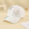 Lace Rhinestone Butterfly Baseball Cap Elegant Mesh Breathable White Sports Hats Adjustable Women Trucker Hats