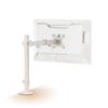 Monitor Arm Single Long Compatible with 13-32 Inches Compatible with VESA Standards Load Capacity 8kg White DPAWSL03WH