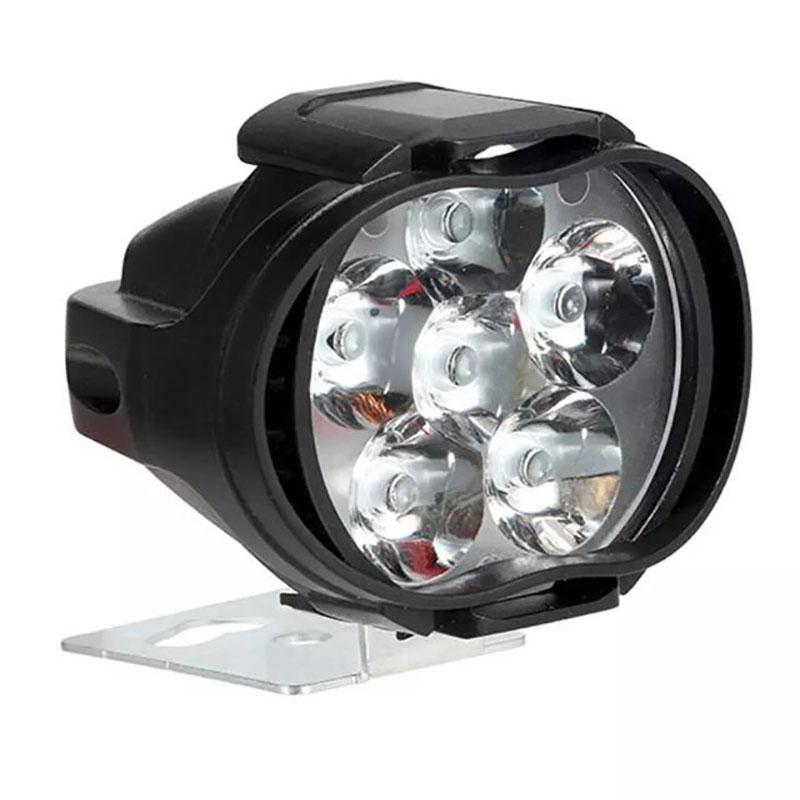 1 LED Motorcycle Headlight White Super Bright 6 LED Work Spotlight