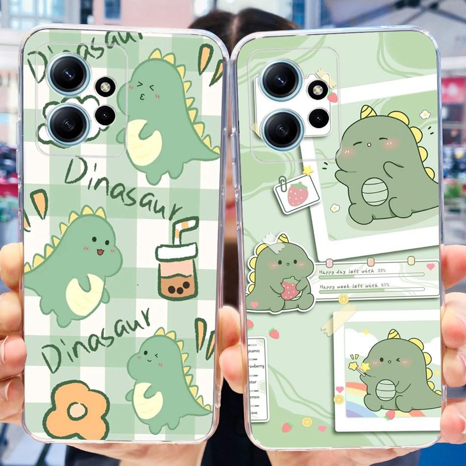 For Xiaomi Redmi Note 12 Case Redmi Note12 4G Global Cute Painted Soft Silicone TPU Phone Back Cover Bumper