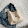Monochromatic Large Capacity Canvas Shoulder Bag for Women Casual Ladies' Bags Simple Women's Bags Shopping Bags
