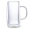 Кружка для пива из ностальгического стекла, модель двойного тока J-kitchens, кружка, жокей, с двойными стенками, 80xВ172 мм, 610 куб. см,