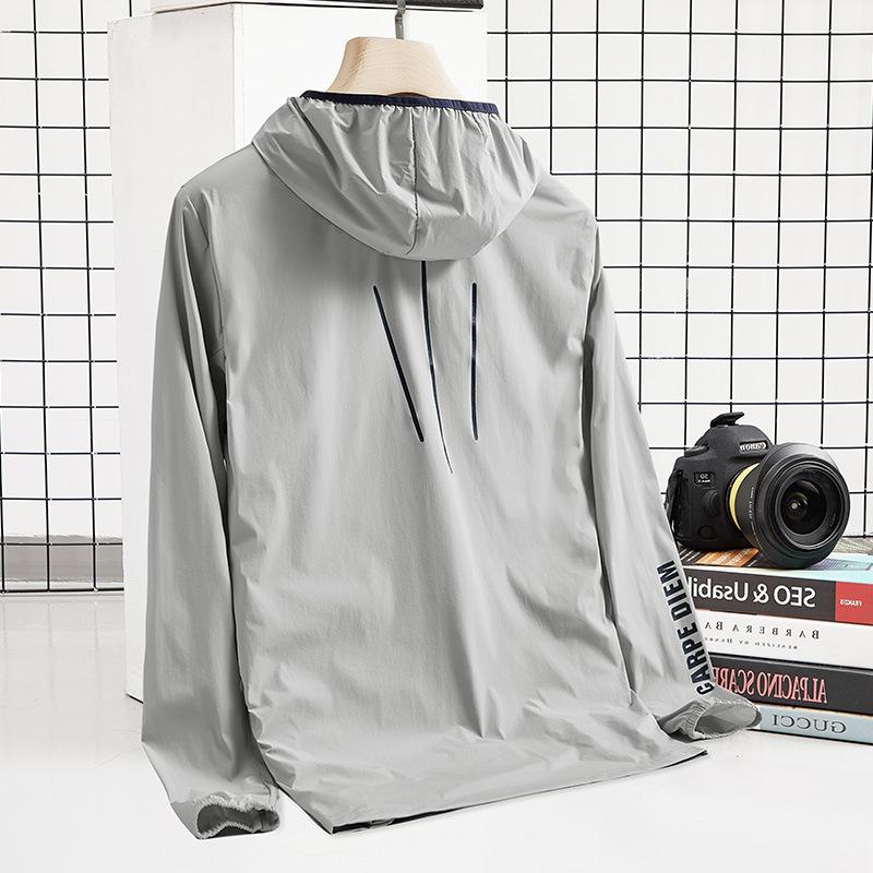 Men's and Women's Summer Skin Clothing Ultra-thin Breathable Sunscreen Clothing Outdoor Beach Cycling Windproof Jacket Women