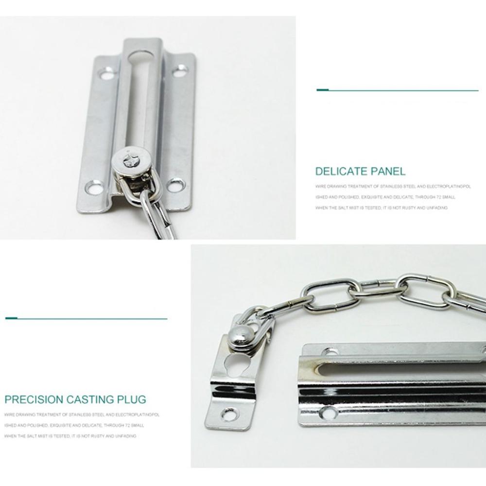 DIY Durable Steel Decorative Security Lock Chain Bolt Door Safety Guard Sliding Door Lock Door Chain Door Hardware