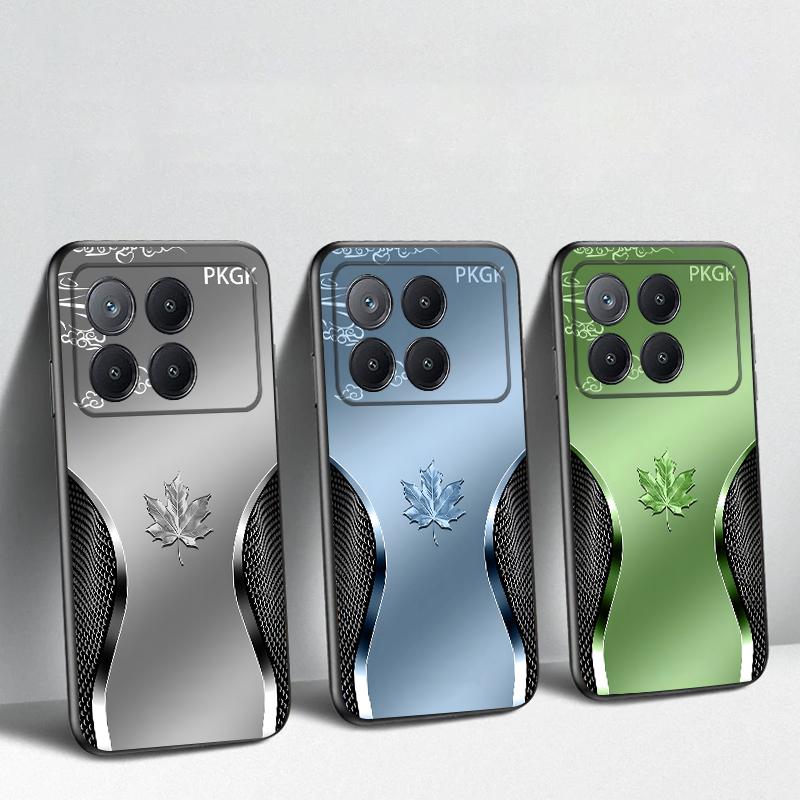 Градиентный кленовый лист Для Xiaomi Poco X7 M7 Pro 5G M5 X4Pro M4 6 4G C65 75 F6 F5 X6 5 7 X5 F7 Ultra M5S 4Pro 5G мягкий чехол для телефона