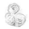 4x Soap Flower Heart Boxes Set of 3 White