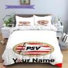 Philips Sport Vereniging Custom Name Pattern Bedding,Quilt Set Quilt Cover Pillowcase Home Birthday Gift(1 * duvet cover + 2 * pillowcase, without cor