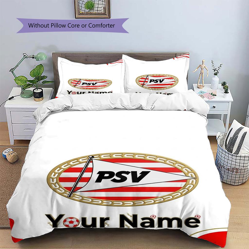 Philips Sport Vereniging Custom Name Pattern Bedding,Quilt Set Quilt Cover Pillowcase Home Birthday Gift(1 * duvet cover + 2 * pillowcase, without cor