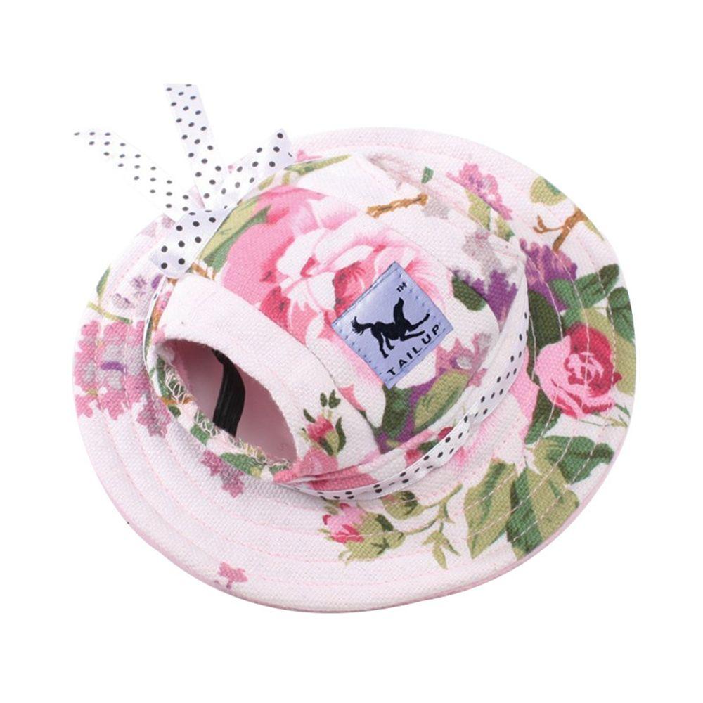 Stripe for Small Medium Mesh Cloth Canvas Cat Hat Dog Caps Pet Products Sunhat