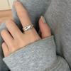 Нерегулярный вогнуто-выпуклый дизайн Регулируемое кольцо Женское Инс Холодный ветер Темперамент Мода Индекс сочетаемости Регулируемый размер Кольцо на палец