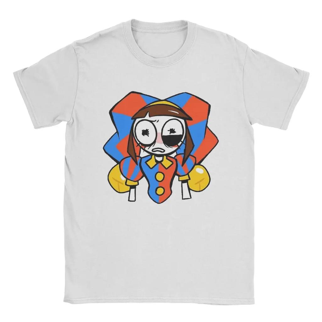 The Amazing Digital Circus T-Shirt Men Pomni And Jax Cool Cotton Tee Shirt Round Neck Short Sleeve T Shirts Summer Clothing