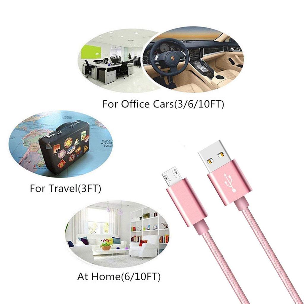 Micro USB Fast Charging Cable for Samsung Galaxy A3/A5/A7 2016 J7 Pro J2 2018 Table 1/2/3 Meter Long V8 Kabel Data Sync Charger