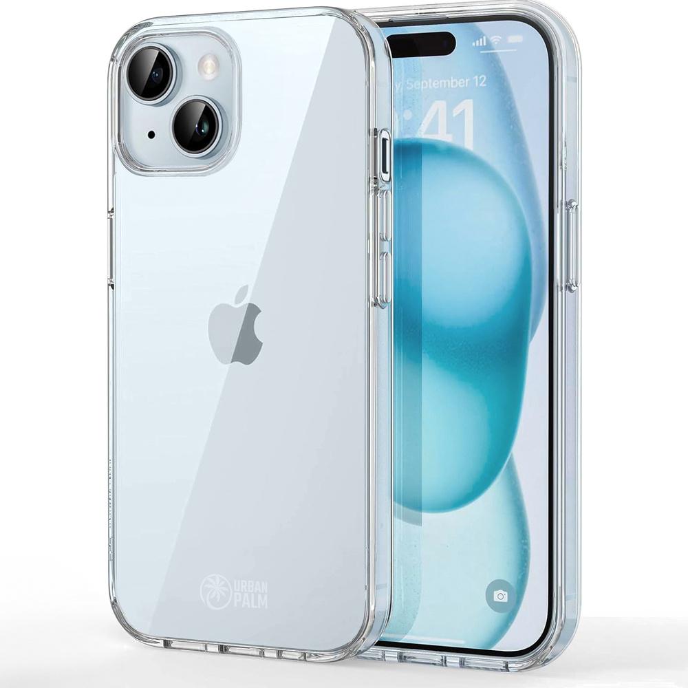 UrbanPalm iPhone 15 Case, Silicone, Transparent