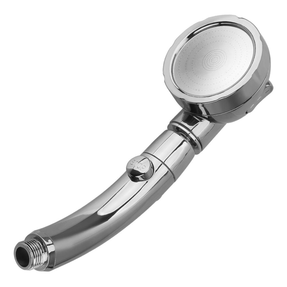Вращающаяся на 360 градусов ручная душевая лейка, регулируемая водосберегающая душевая лейка, 3 режима струи с переключателем ВКЛ/ВЫКЛ и паузой