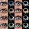 1 Pair Colorcon Contact Lenses Natural Contact Lens for Eyes Makeups 14.2-14.5mm Big Eyes Lens  Annual Use