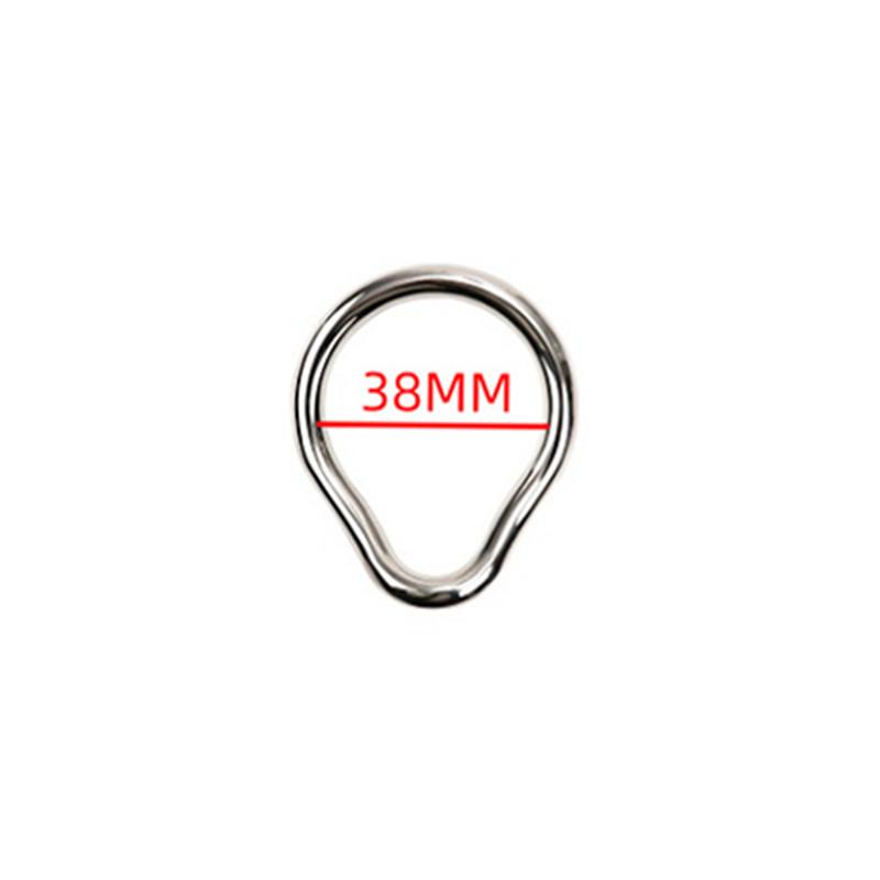 Stainless Cock Steel Penis Lock Ring Man Metal Small Large Delay Ejaculation Penis Ring Ball Stretcher Erection Male Sex Toy