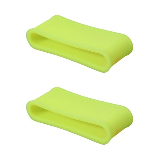 2 шт., эластичная ручка для бадминтона, ракетка для настольного тенниса, ручка, силиконовое противоскользящее кольцо, аксессуары для пиклбола