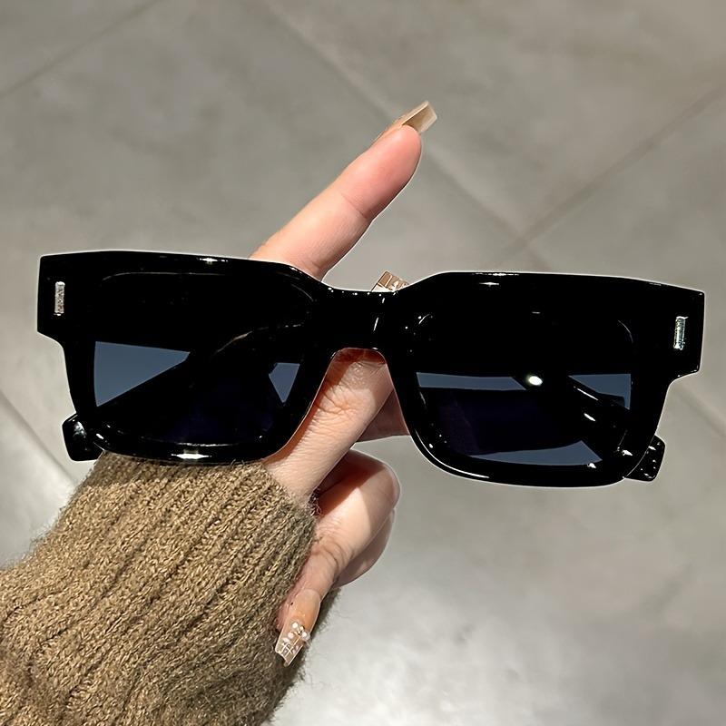 Luxurious Rectangle Sunglasses Uv400 Women Men Fashion Brand Designer Casual Sun Glasses Female Male Outdoor Driving Eyewear