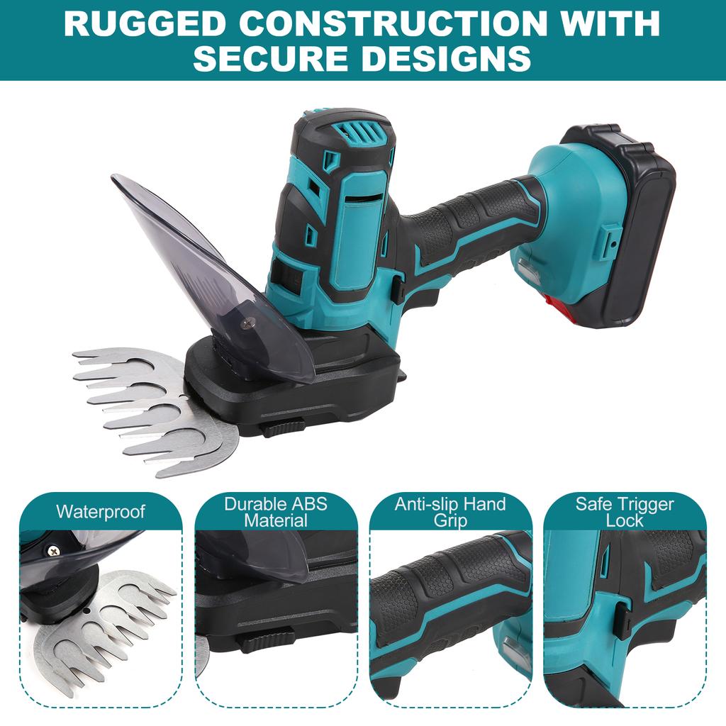 Аккумуляторные ножницы для травы 20 В, ручной триммер для травы 2 в 1, электрические ножницы для травы и кусторез, аккумуляторные для садоводства