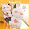 Персиковый кролик мультяшная плюшевая игрушка мягкая кукла животное украшение милый детский подарок