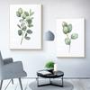 Акварельные листья зеленые постеры ботанические эвкалиптовые принты холст картины настенные художественные картины для гостиной украшения дома