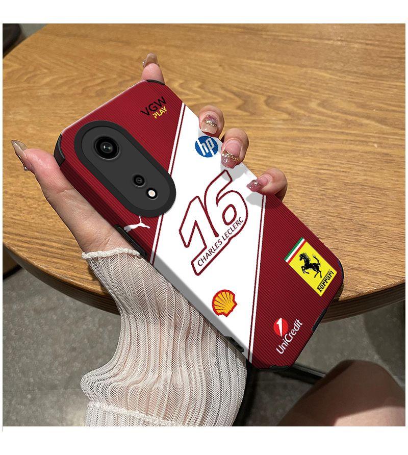 Силиконовый чехол для телефона автомобиля для Ferrari Charles Leclerc 16 Lewis Hamilton 44 Racing Для IPhone 15 14 16 13 12 11 Pro Max Plus XS X